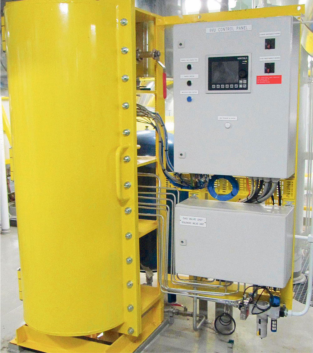 The Wärtsilä Gas Valve Unit Enclosed Design GVUED for marine applications