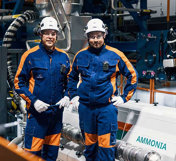 Ammonia engine and two engineers