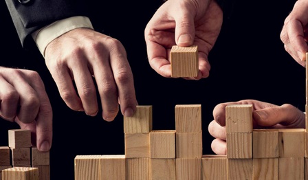 Cooperation Teamwork concept