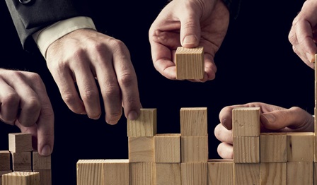 Cooperation Teamwork concept