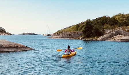 Marelly Lanza, kayaking