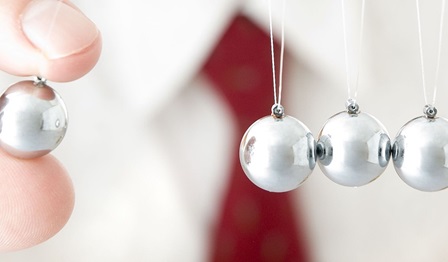 businessman, pendulum ball, work