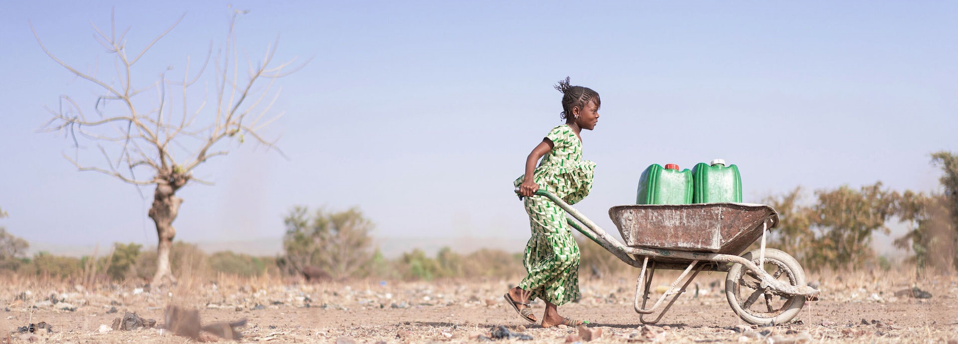girl, Africa, water, climate change
