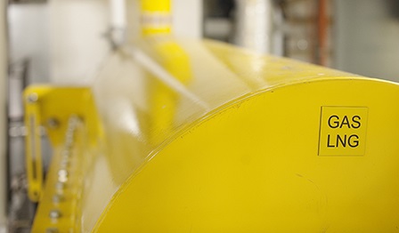 LNG tank on board of a ship