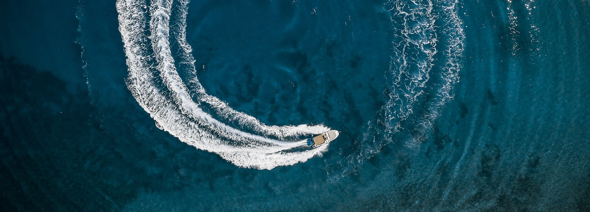 aerial view from ship