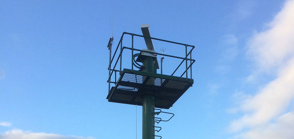 Up-mast radar