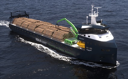 Skarv Shipping Solutions new cargo vessel with the Wärtsilä 25 Ammonia solution