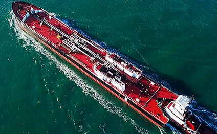 Fairwater tanker in sea