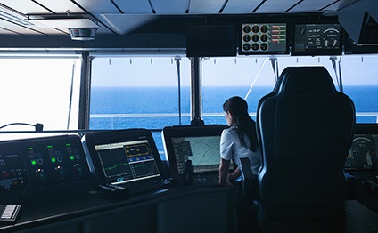 2nd officer on bridge onboard Harmony of the Seas