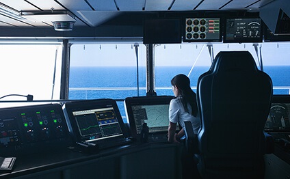 2nd officer on bridge onboard Harmony of the Seas