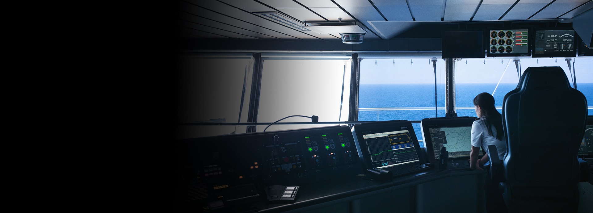 2nd officer on bridge onboard Harmony of the Seas