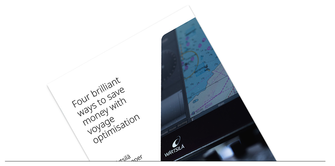 Download 4 brilliant ways to save money with voyage optimisation white paper cover