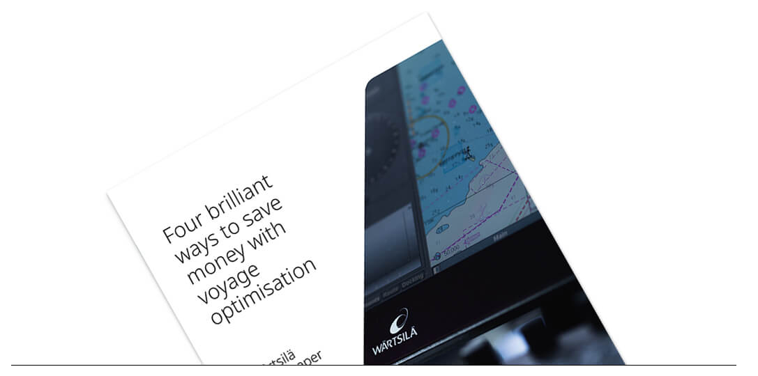 Download 4 brilliant ways to save money with voyage optimisation white paper cover
