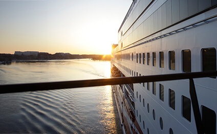 Side of Viking Grace Ro-Pax Ferry