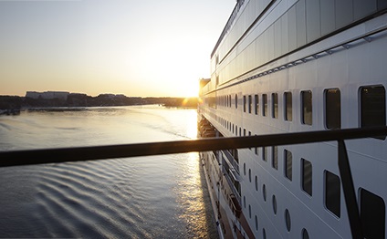 Side of Viking Grace Ro-Pax Ferry