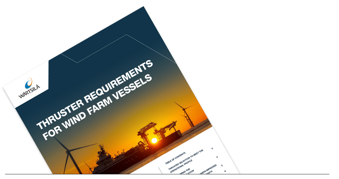 Thruster requirements for wind farm vessels
