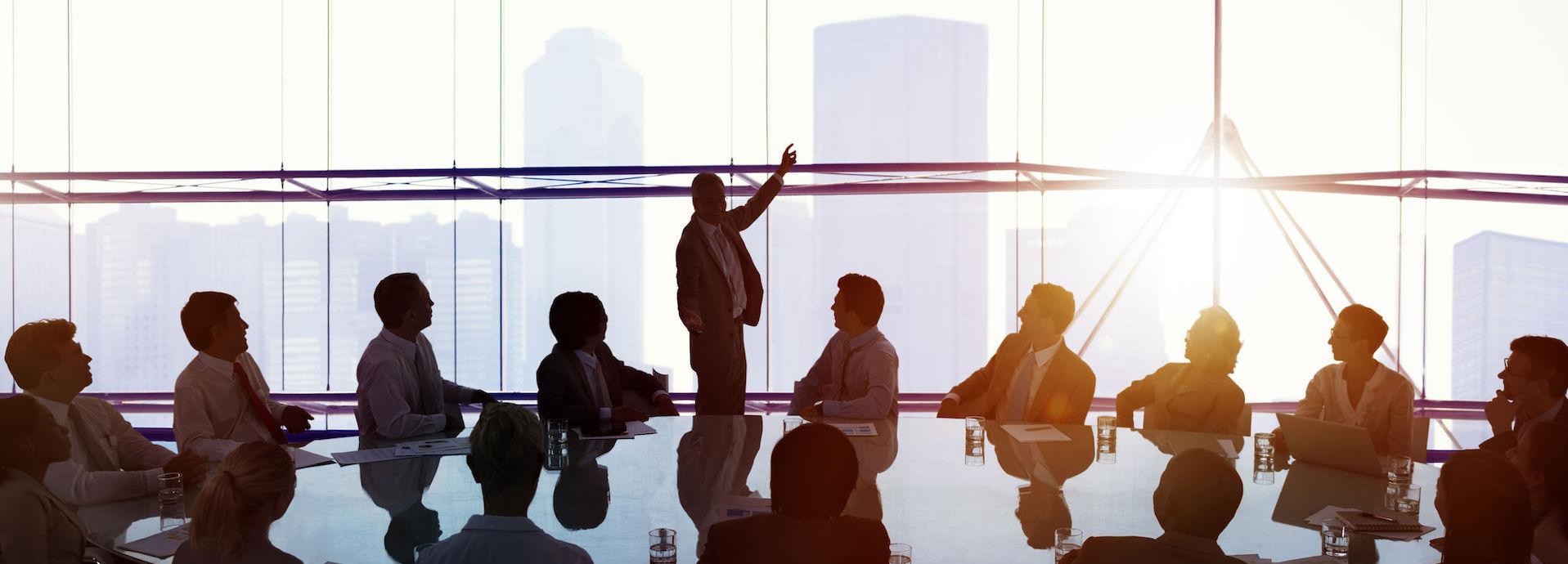 business executives in a conference room