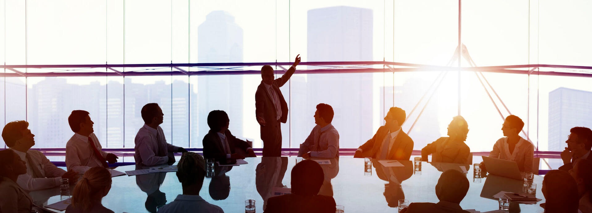 business executives in a conference room