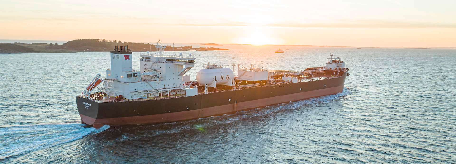 LNG tanker at sea