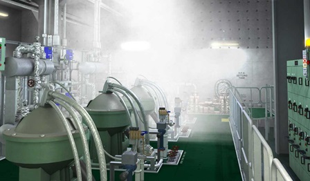 Water Mist Release in Purifier Room