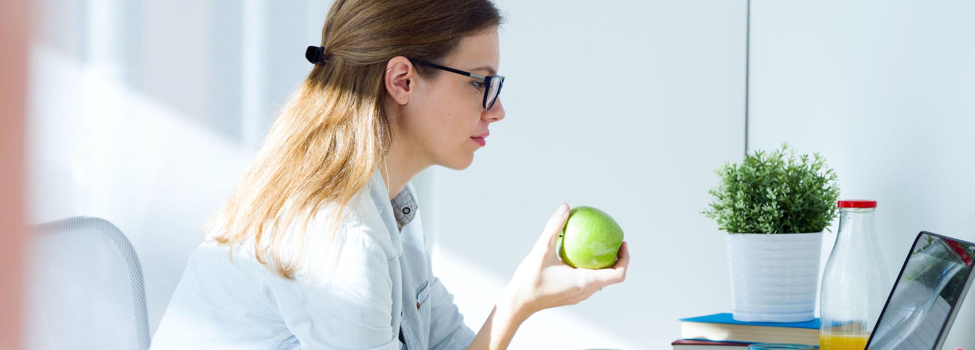 woman working from home