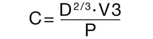 Admiralty coefficient, Admiralty constant