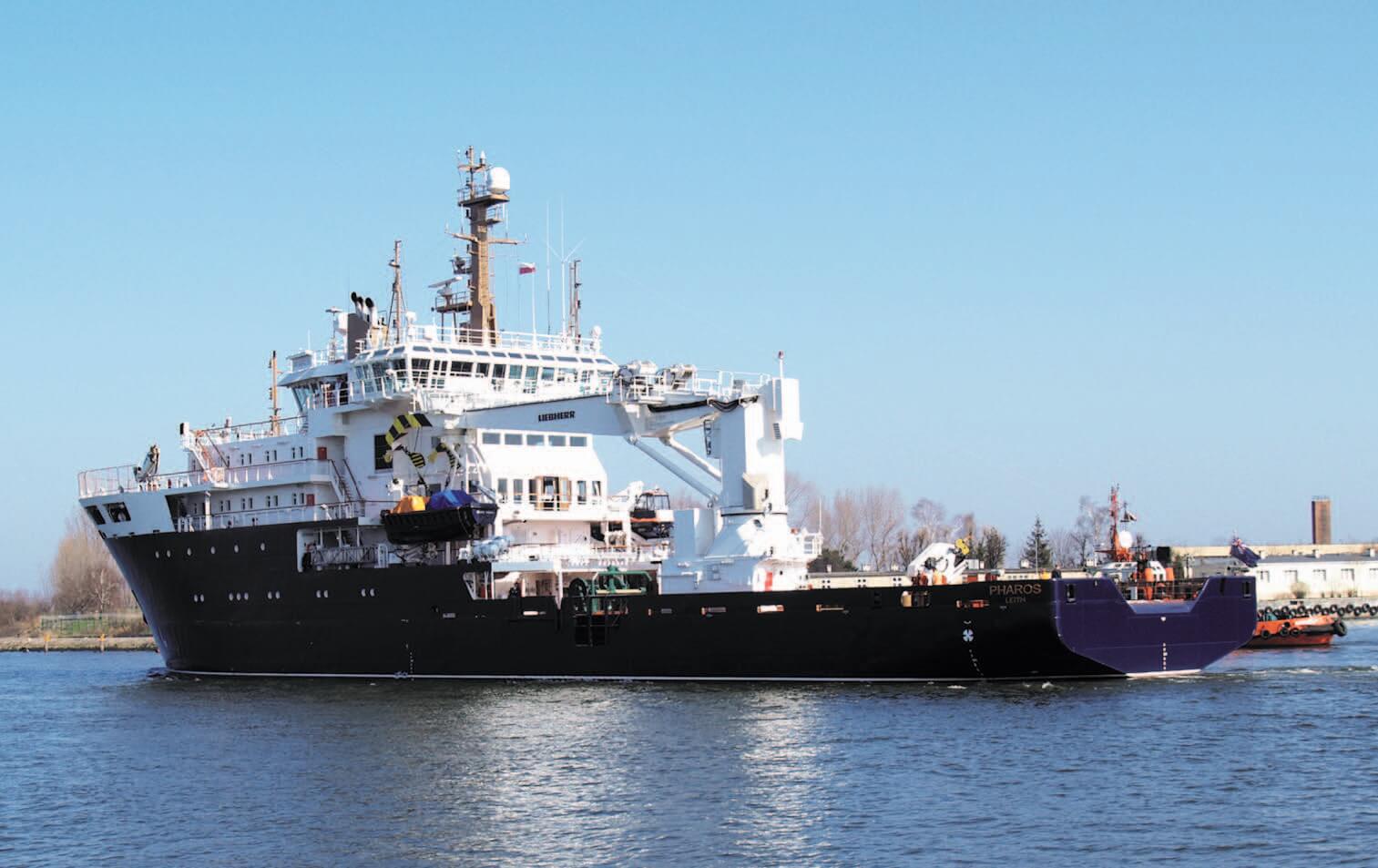 Aids to navigation service and buoy laying vessel RELUME