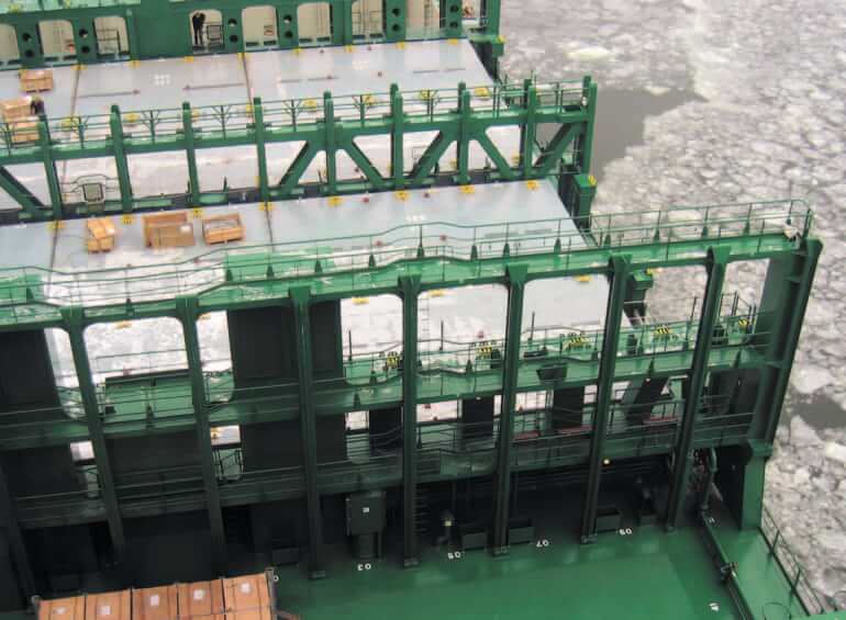 Container cell guides