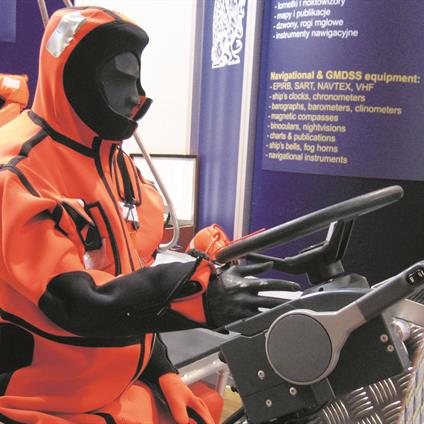 Immersion suit, also survival suit 