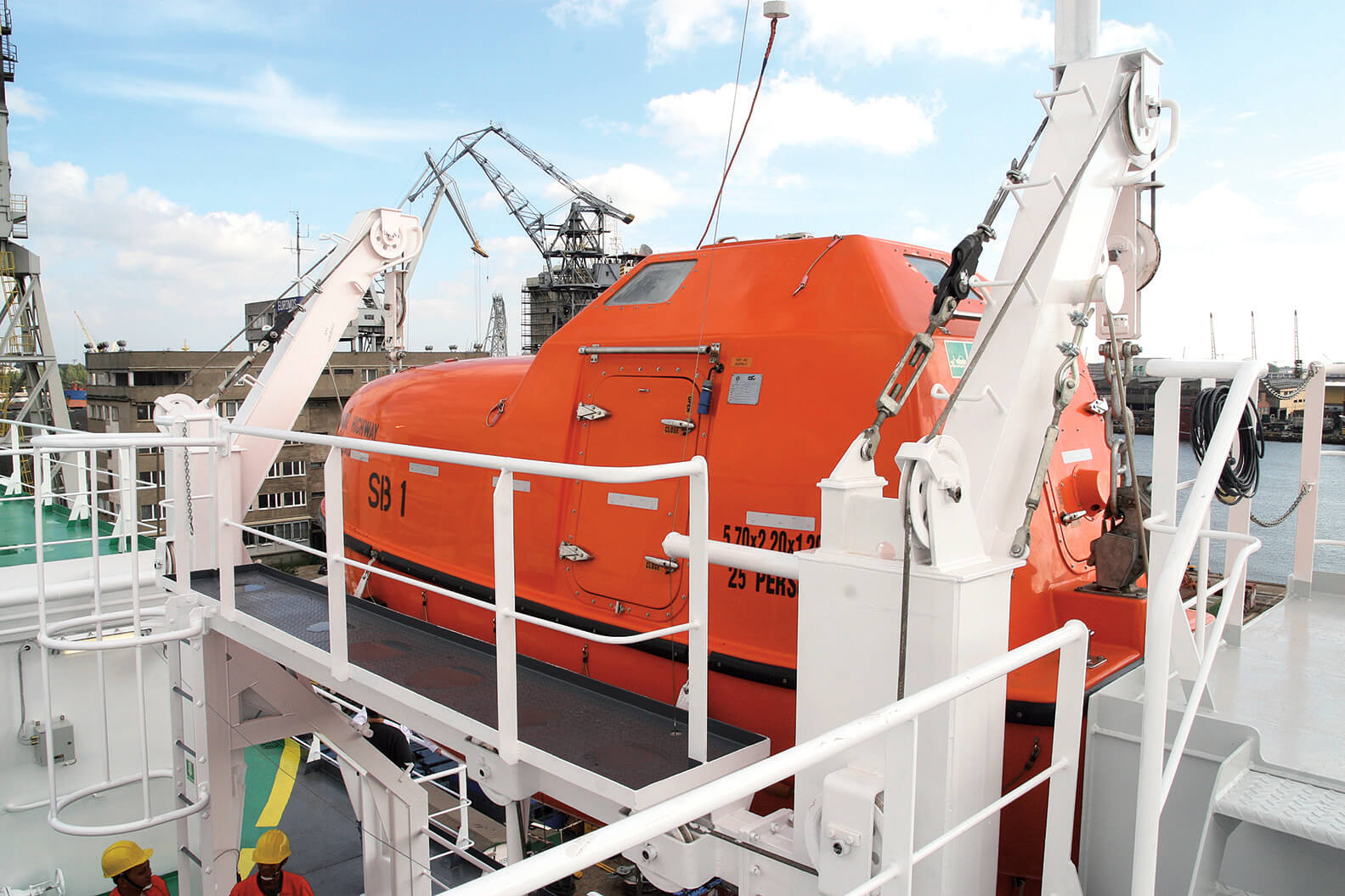 Lifeboat davits
