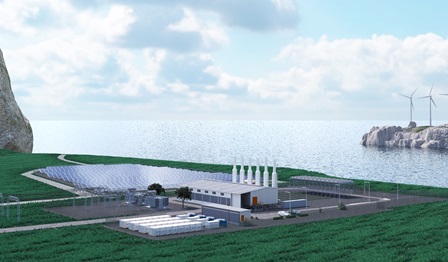 An isolated power grid with renewables