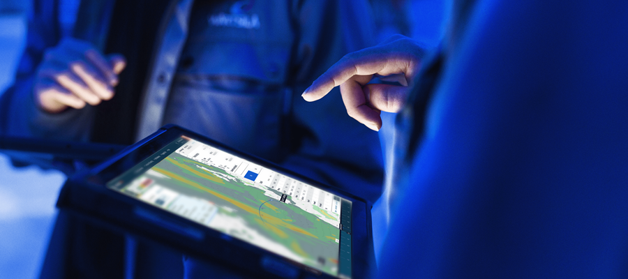 People using a tablet computer