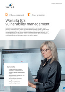 Wärtsilä ICS vulnerability management leaflet.