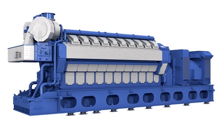 Wärtsilä 34SG gas engine for power plants.