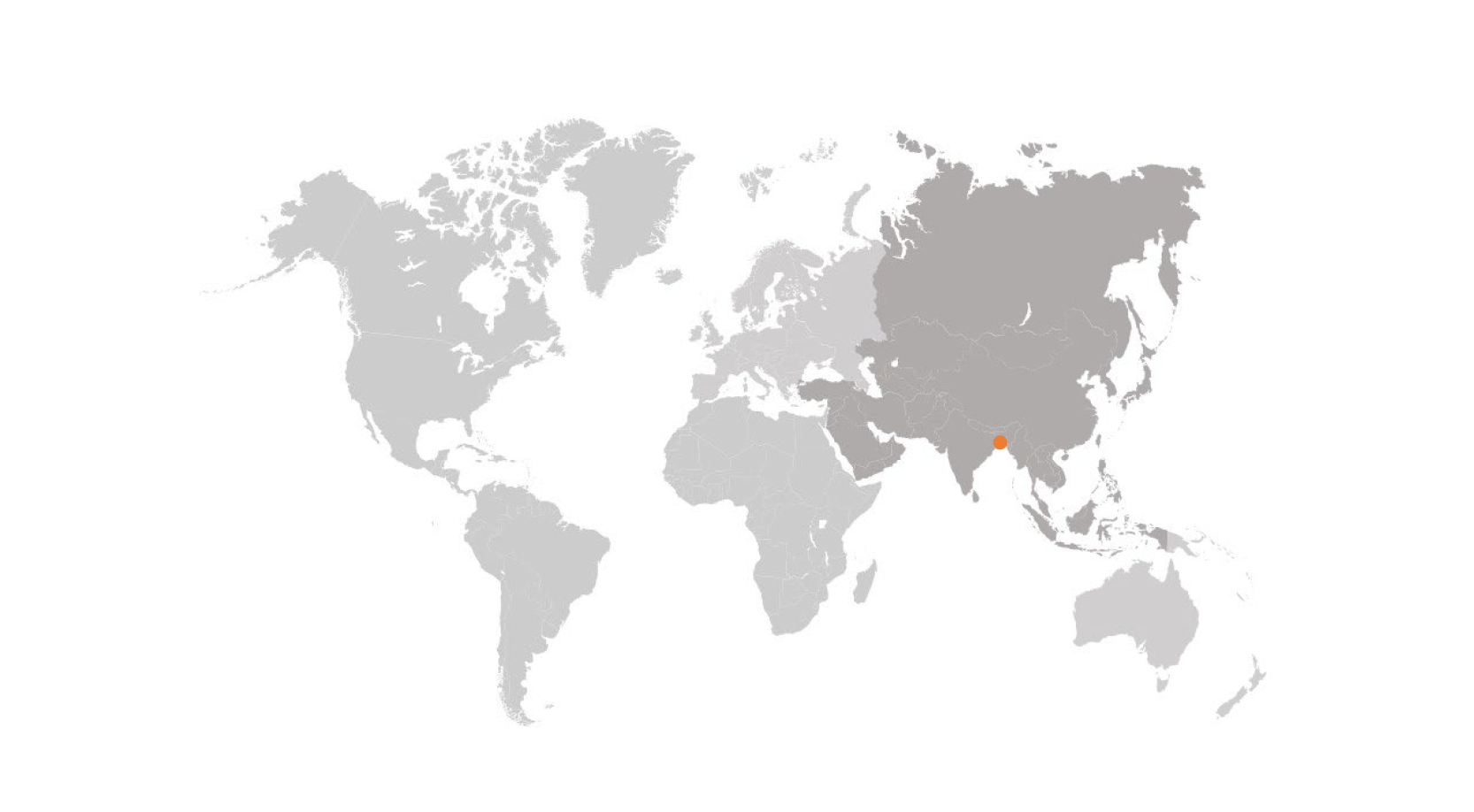 Bangladesh on map