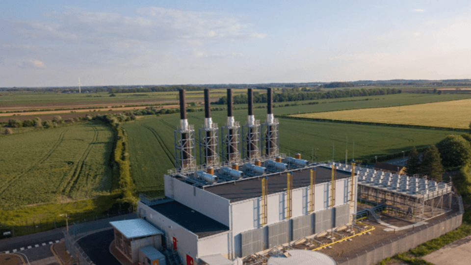 Centrica power plant aerial image.