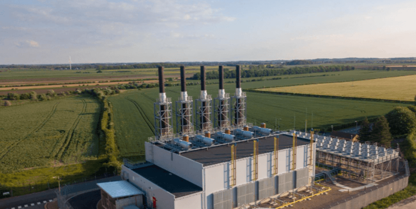 Centrica power plant aerial image.