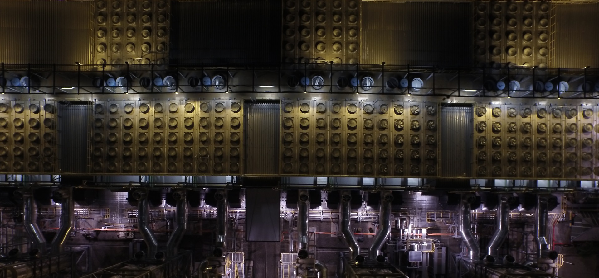 Power plant at night