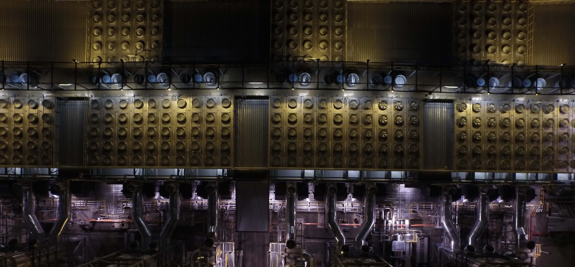Power plant at night