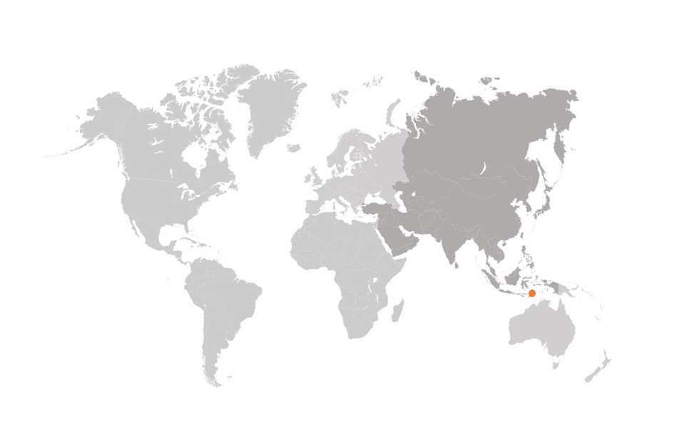 Timor Leste on the map