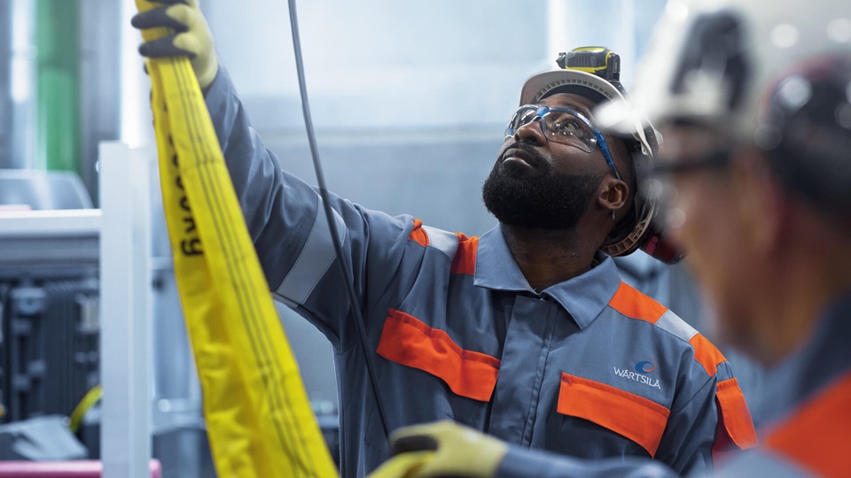 Engineer working in Paras Energy power plant.