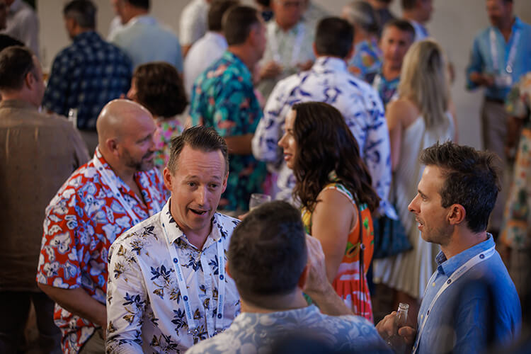 People chatting during the Pilotage Conference in Cairns