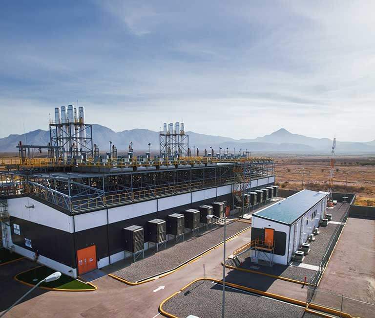 Power plant in the desert