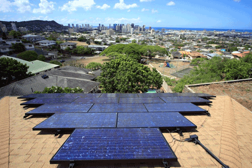 Aurinkoenergiaa Havaijilla