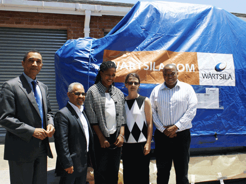 Wärtsilä donated a Wärtsilä 20 engine to Nelson Mandela Metropolitan University in South Africa.