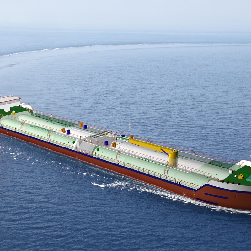 LNG bunkering barge