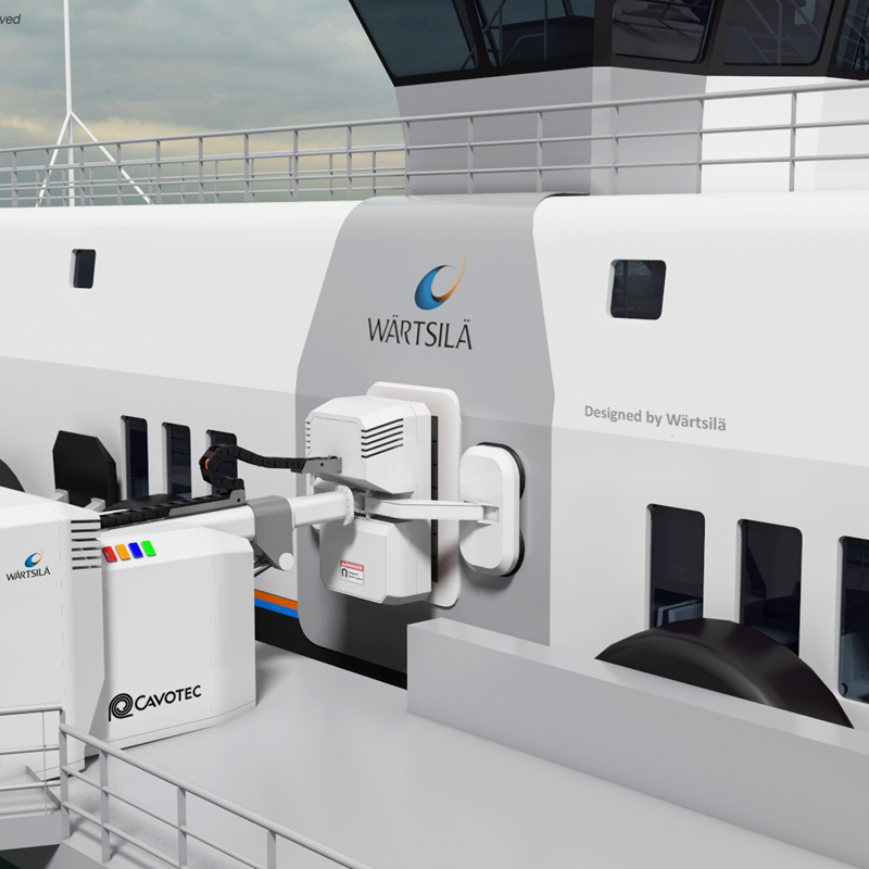 Wärtsilä - Cavotec charging station with ferry