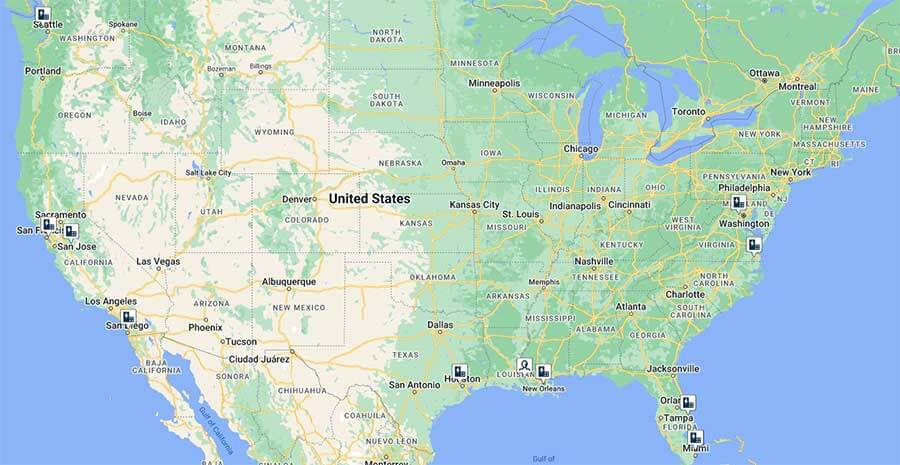 Map of USA