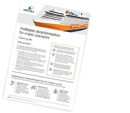 cover of the quick guide Profitable decarbonisation for cruise operators