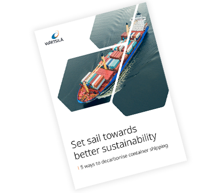 Cover new brochure 5 ways to decarbonise container shipping